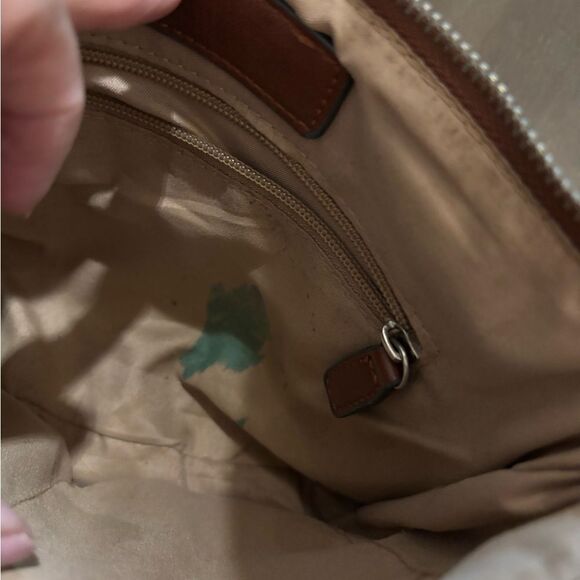 Adrienne Vittadini Tan and Black Crossbody Bag - Picture 7 of 8